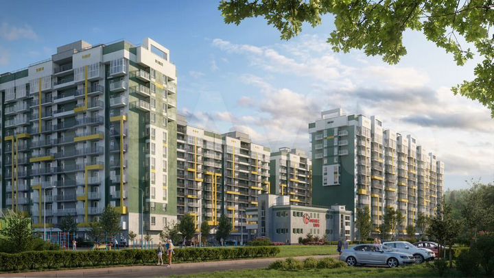 1-к. квартира, 28 м², 6/12 эт.