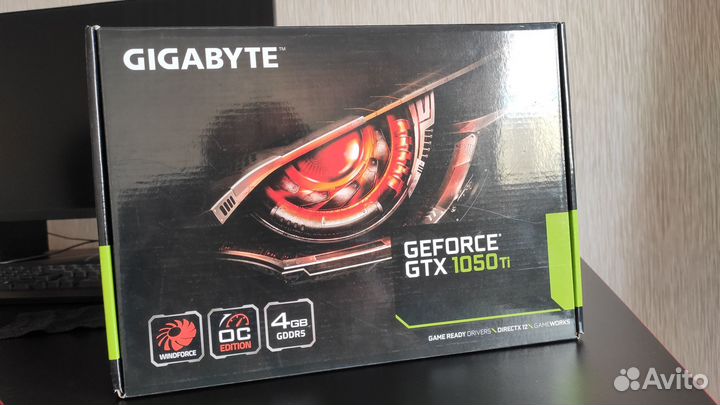 Видеокарта Gigabyte GeForce GTX 1050 Ti 4gb