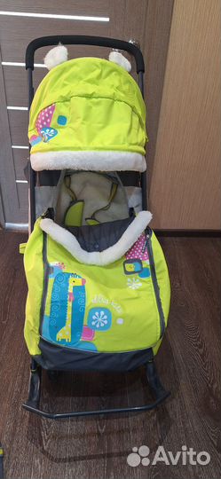 Детские санки коляска ника kids