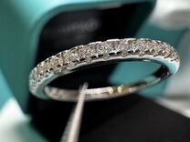 Кольцо дорожка с бриллиантами муассанит