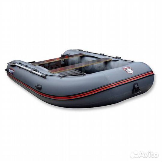 Лодка HunterBoat 390 A (серая)