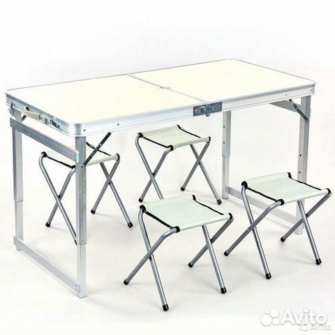 Туристический стол + 4 стула