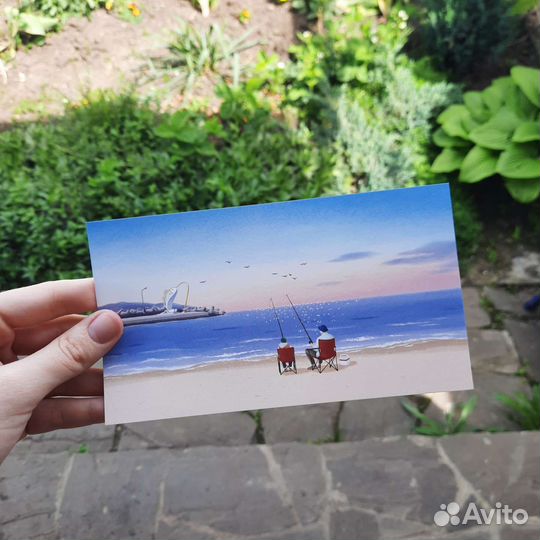 Коллекционные открытки из Пусана 8 штук
