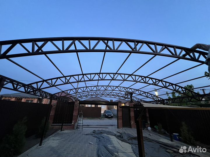 Установка забор и навесы