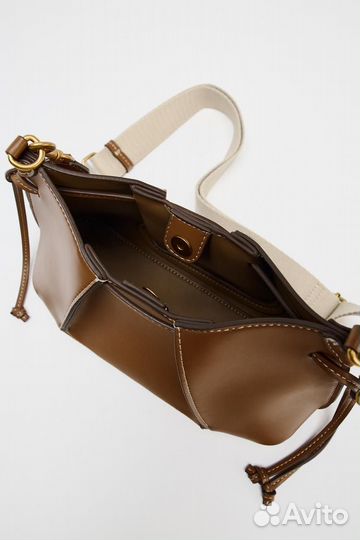 Zara плиссированная мини-сумка