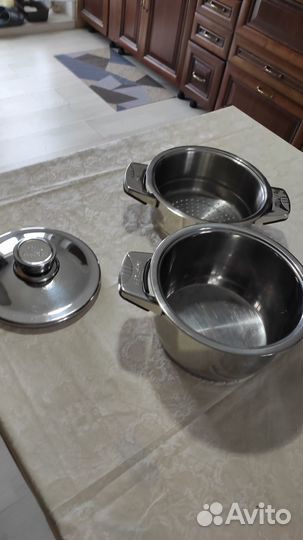 Кастрюля 3л berghoff + пароварка