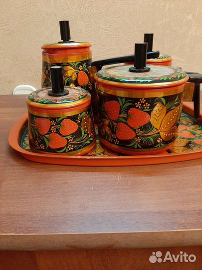 Кофейный набор из хохломы
