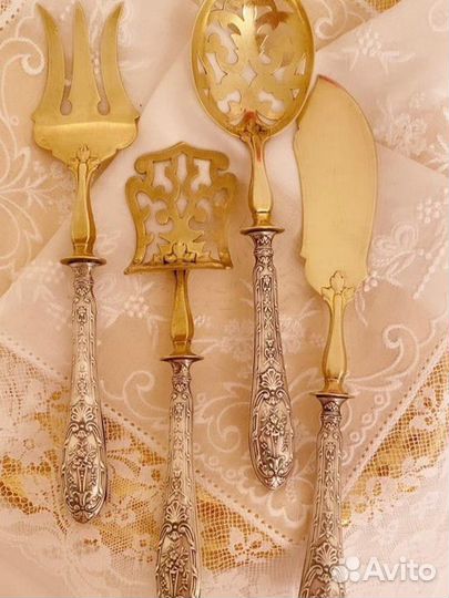 Десертный антикварный набор