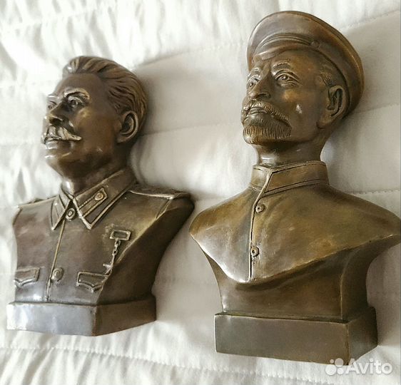 Бюст Сталин Ленин бронза