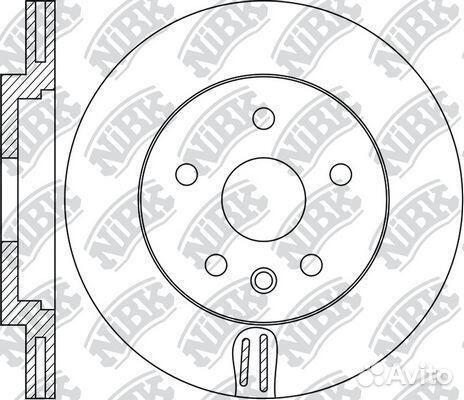Задний тормозной диск NiBK, RN1765