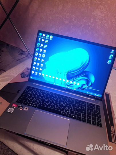 Ноутбук tecno megabook k16s серый