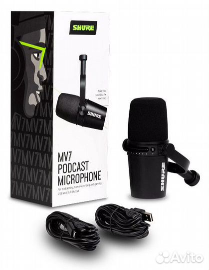 Микрофон для записи/стриминга Shure MV7-K
