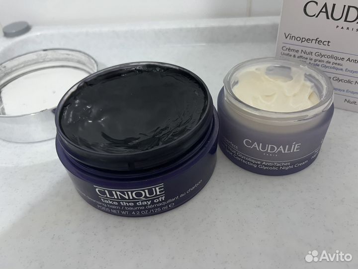 Бальзам clinique и крем caudalie