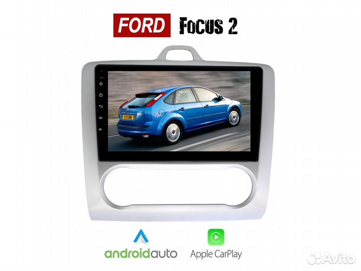 Topway Ford Focus 2 климат LTE CarPlay 3/32gb