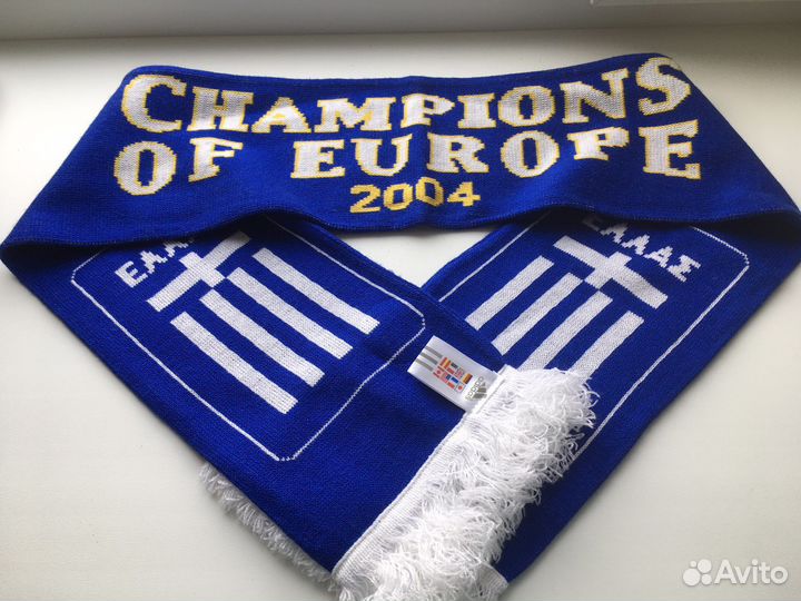 Шарф Греция чемпион Европы по футболу 2004 Adidas