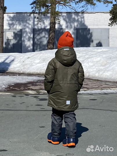 Костюм демисезонный парка+ полукомбез Минидино,104