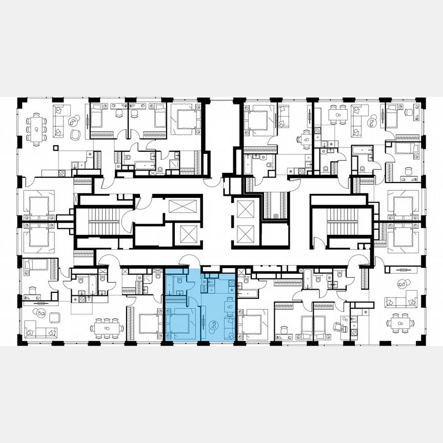 2-к. квартира, 35,5 м², 61/64 эт.