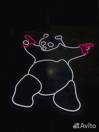 Неоновая вывеска для салона красоты в Санкт-Петербурге