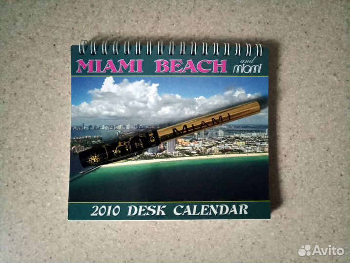 Настольный календарь и ручка из miami