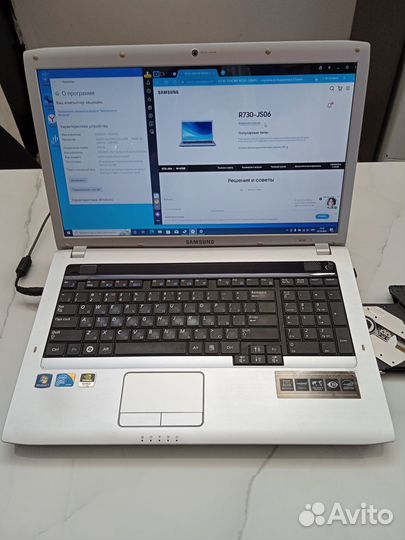 Огромный Ноутбук Samsung R730 17.3 T9600,2.80Ghz