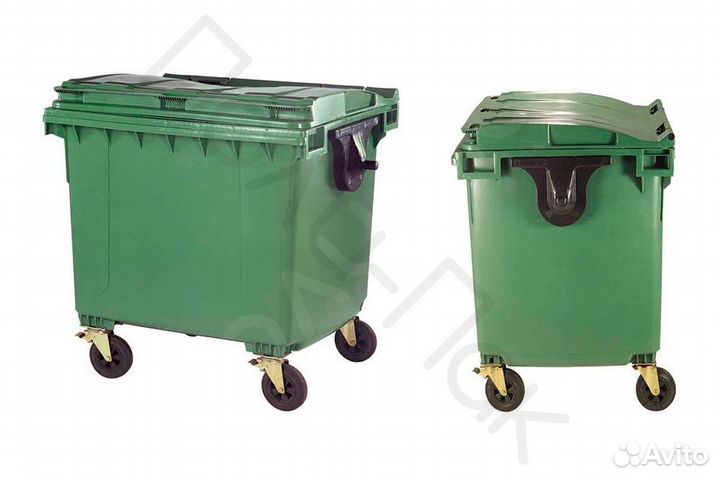 Бак пластиковый мусорный 1100л R1848