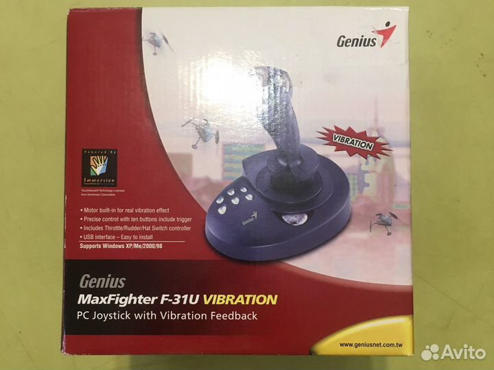 Джойстик для пк Genius MaxFighter F-31U vibration