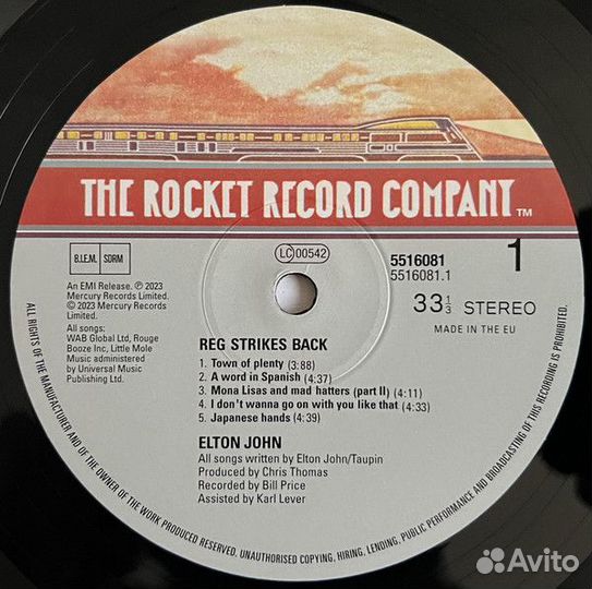 Виниловая пластинка Elton John - Reg Strikes Back
