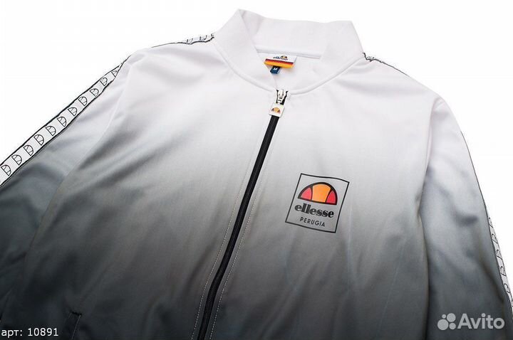 Олимпийка ellesse gray gradient Чёрная