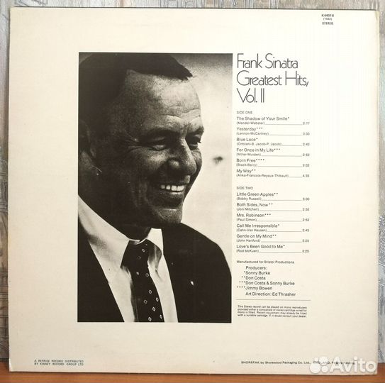 Пластинки - альбомы Frank Sinatra / NM