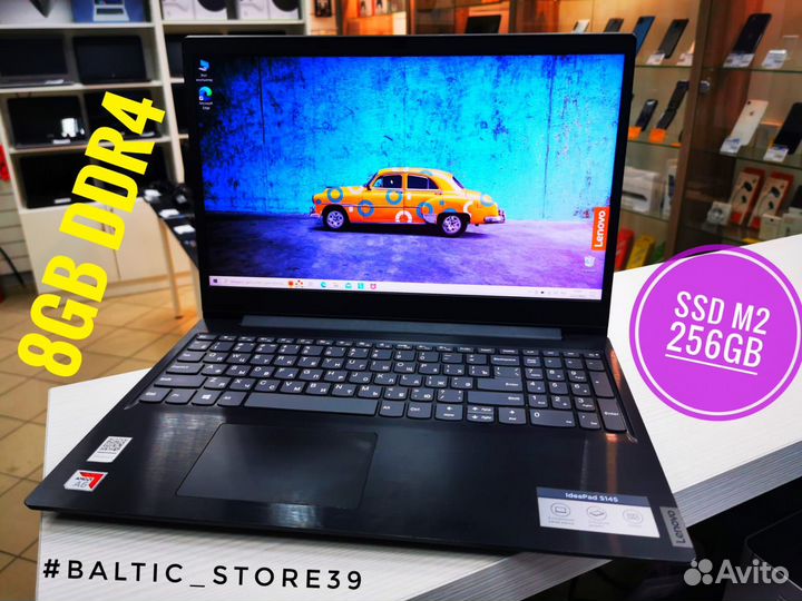 Ноутбук lenovo FHD AMD A6 9225 8gb DDR4 SSD 256gb