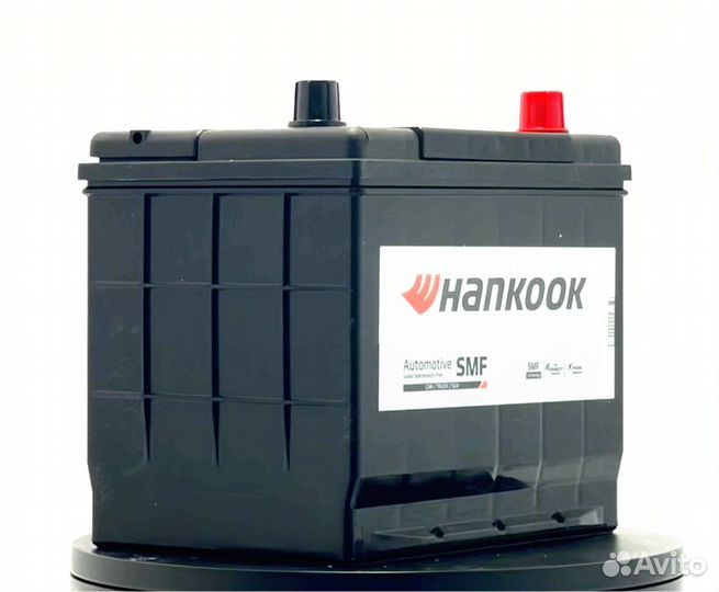 Аккумулятор hankook 6ст-65.0 (75D23L) бортик