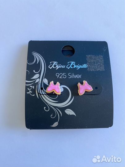 Серебряные серьги гвоздики детские