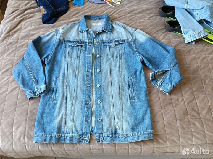 Джинсовая куртка reserved оверсайз 48-52