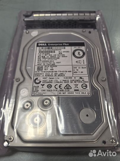 Dell C2X2N CML Disk 2TB 7.2K 12G SAS 3.5