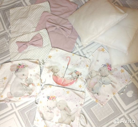 Бортики в детскую кроватку 12шт