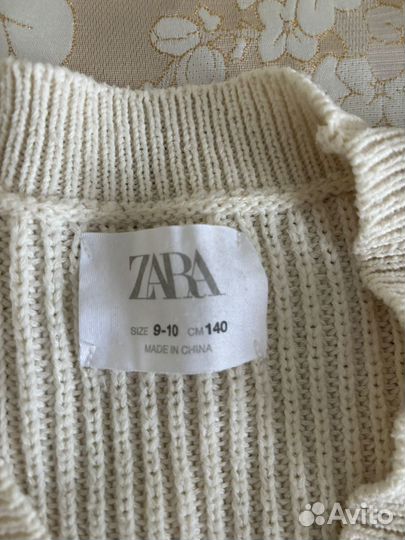 Кофта на пуговицах zara для девочки