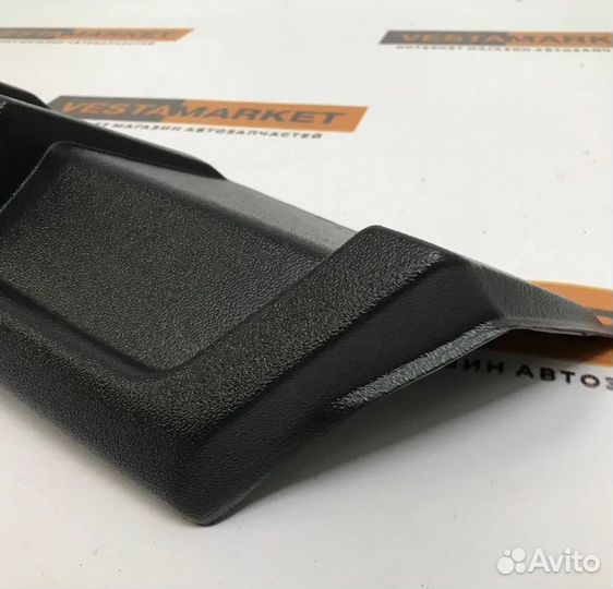 Диффузор на задний бампер шагрень Лада Приора 2