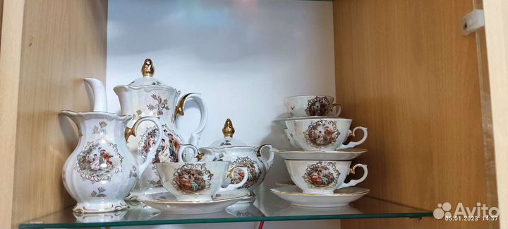 Чайно кофейный сервиз Мадонна гдр