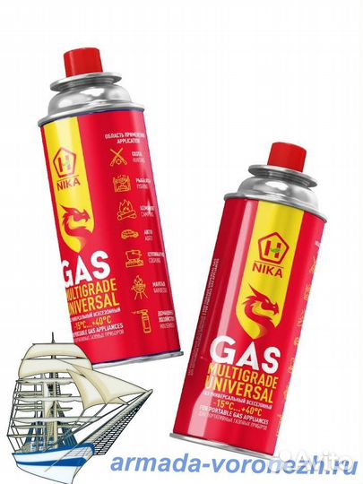 Газовый баллончик “ника” 220гр