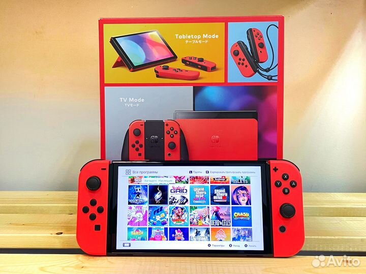 Nintendo Switch Oled Новый прошитый 256/512GB чип