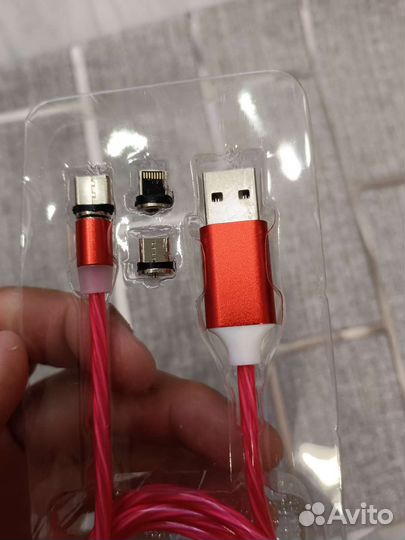 Неоновый зарядный провод