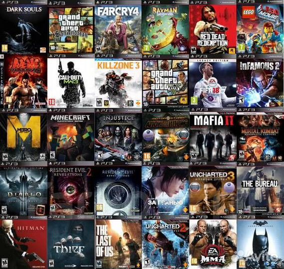 Любые игры для Sony PlayStation 3