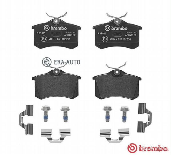 Brembo P85020 Колодки тормозные дисковые зад