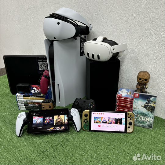Аренда приставок PS5 PS4 VR 2 Xbox колонок ноута