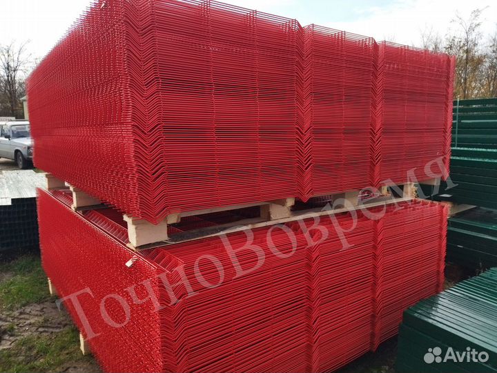 Забор 3D сетка, 3д панель, столбы