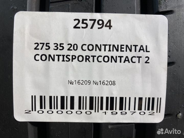 Continental ContiSportContact 2 275/35 R20 106Y