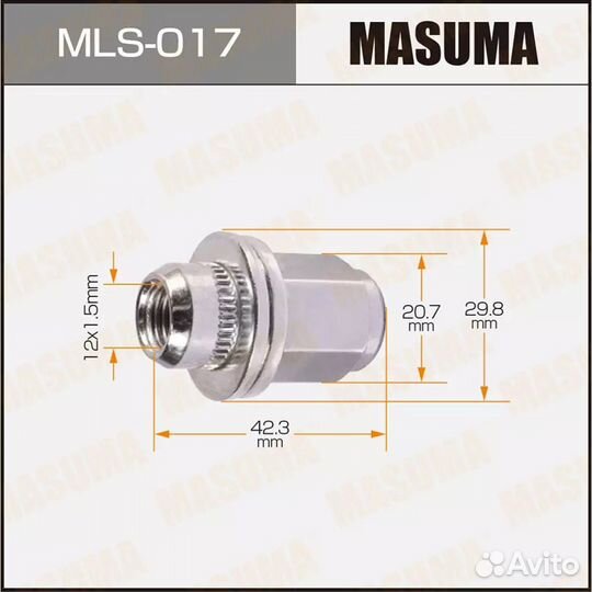 Гайка masuma 12x1.5 с Шайбой D30mm