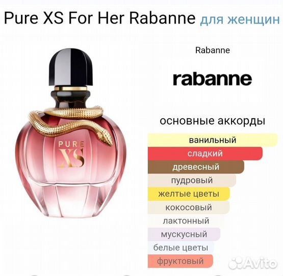 Pure XS For Her Rabanne 80 мл