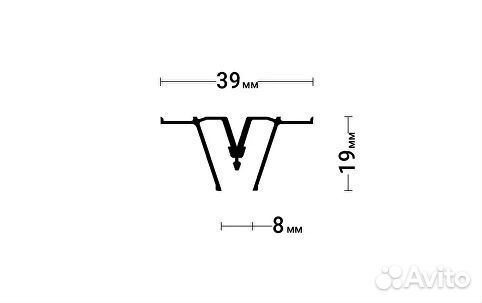 Разделительный профиль для натяжных потолков