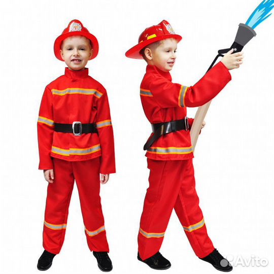 Детские костюмы (пожарный, полицейский,строитель)